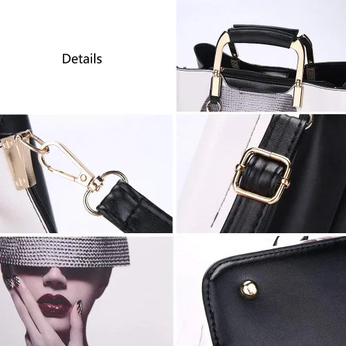 Miniatura 7 de Nevenka Monederos y bolsos para mujer con asa superior, bolsos de hombro de cuero para mujer
