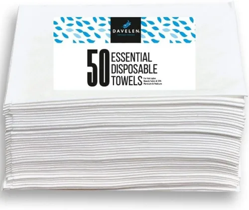 DAVELEN Toallas desechables esenciales para el cabello para mujer, 32 x 16 pulgadas cada una, cabello súper absorbente de secado rápido para secar