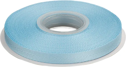Miniatura 29 de Cinta de sarga de espiga con mango suave, ideal para envolver regalos, costura artesanal, 1/4 pulgadas x 25 yardas, color azul antiguo