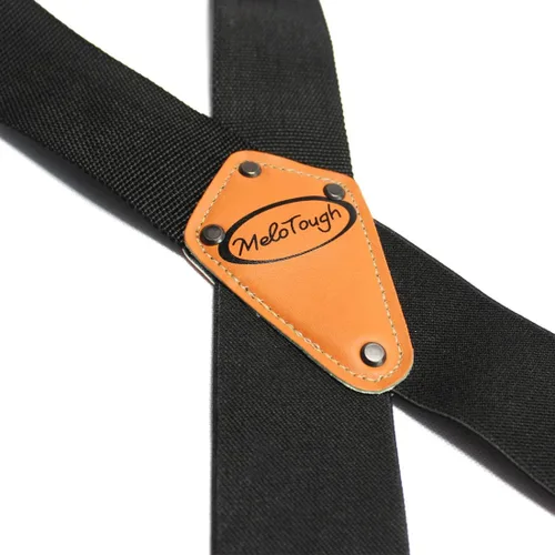 Miniatura 6 de Melo Tough - Tirantes de fuerza industrial para hombre, tirantes parciales elásticos para comerciante, tirantes de 2 pulgadas de ancho