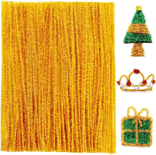 Miniatura 44 de Praisebank Limpiapipas marrones para manualidades, 200 piezas, tallos de felpilla para proyectos de bricolaje, suministros de arte y manualidades