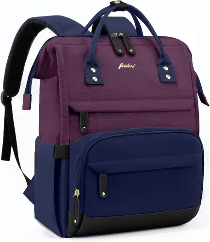 Miniatura 19 de Focdod - Mochila para mujer de 15.6 pulgadas: mochila para computadora portátil, bolsas de trabajo, mochilas con cargador USB, mochila escolar