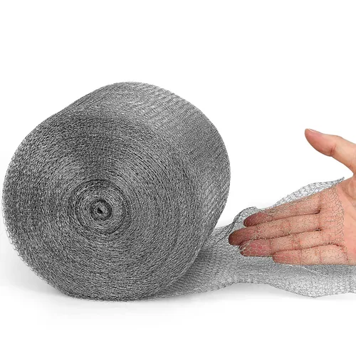 Miniatura 10 de Valchoose Tela de Malla de Alambre Mejorada para Rellenar Agujeros de 5" x 50 Pies, Bloqueador de Espacios de Acero Inoxidable Fácil de Trabajar