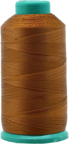 Miniatura 7 de Mandala Crafts - Hilo de nailon para coser cuero, tapicería, mezclilla y para trenzar el pelo; resistente, 1500 yardas, tamaño 69 T70 Marrón