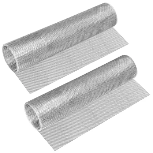 2 rollos de malla de alambre tejida de acero inoxidable 304, malla ANGELIOX 20 de malla de ventilación de 12 x 45 pulgadas (12.2 in x 45.3 in), hoja