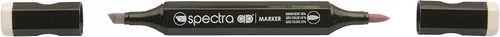 Miniatura 18 de AD Marker Chartpak Spectra, Tri-Nib y cepillo de doble punta, blanco antiguo, 1 cada uno (S092AD)