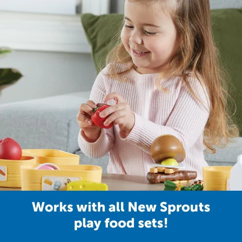 Miniatura 5 de Learning Resources New Sprouts Pick 'n' Sort Food Groups - Tienda de comestibles Accesorios de cocina para juegos de simulación, a partir de 18