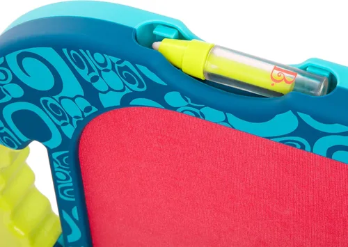 Miniatura 7 de B. toys Tablero de dibujo de agua, juguete de viaje portátil, 4 bolígrafos, tablero de doble cara para niños pequeños, niños mayores de 18 meses