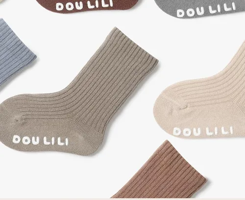 Miniatura 5 de QandSweet Calcetines de algodón peinado para bebé, calcetines de tobillo antideslizantes para recién nacidos