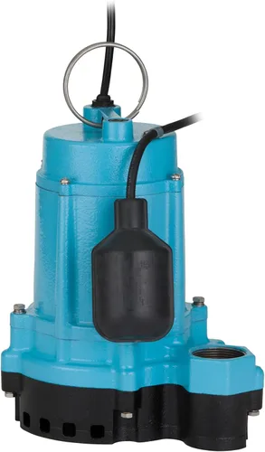 Miniatura 8 de Little Giant 6EC-CIA-SFS Bomba sumergible de sumidero/efluente automática de hierro fundido de 1/3 HP, 115 voltios, 3180 GPH con base