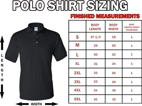 Miniatura 5 de Polo personalizado para adultos con diseño de texto en la parte delantera y trasera