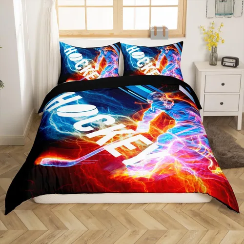 Miniatura 13 de Erosebridal Juego de ropa de cama de faro, tamaño individual, funda de edredón náutica de gaviota, funda de edredón con estampado de paisaje marino
