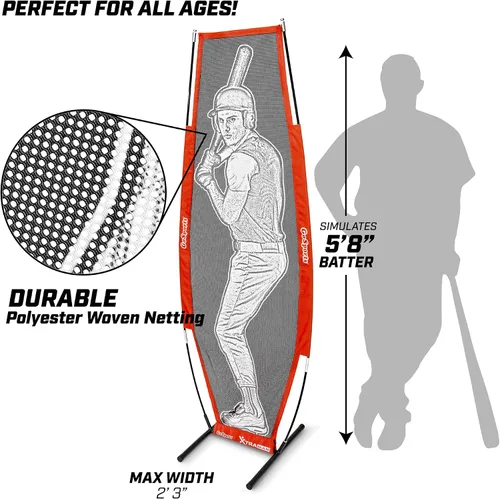 Miniatura 4 de GoSports Baseball & Softball Xtraman Dummy Batter Pitching Training Mannequin - Practice Pitching Aid for Improved Accuracy and Safety