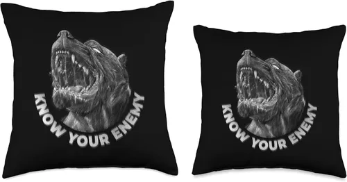 Miniatura 3 de Pitbull Dog Pet Head Artwork Quote American Pit Bull Terrier - Almohada de raza de perro, 16 x 16 pulgadas, multicolor
