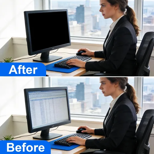 Miniatura 2 de ZOEGAA Pantalla de privacidad, pantalla de privacidad extraíble para monitor de computadora, antirreflejos y luz azul, compatible con HP Dell