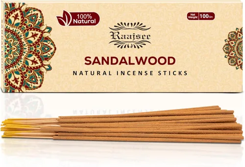 Miniatura 21 de Raajsee Varillas de incienso natural de flores de jazmín, paquete de 3.53 oz, 100% puro, orgánico, natural, enrollado a mano, libre de productos