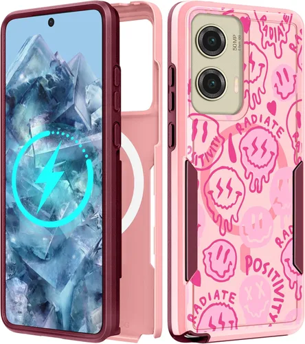 Miniatura 102 de Funda para Moto G 5G 2024 – Compatible con MagSafe para mujeres y niñas, bonita funda protectora magnética para teléfono, diseño femenino Kawaii