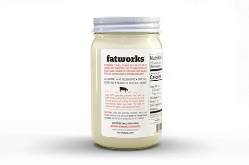 Miniatura 5 de Fatworks Sebo de ternera 100% alimentado con pasto, hecho artesanalmente, aprobado por WHOLE30, KETO, PALEO, 14 onzas, paquete de 2
