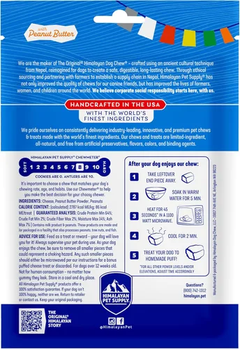 Miniatura 9 de Himalayan Dog Chew - Masticables originales de queso de yak para perros - 100% naturales, sin gluten, lactosa o cereales, ricos en proteínas