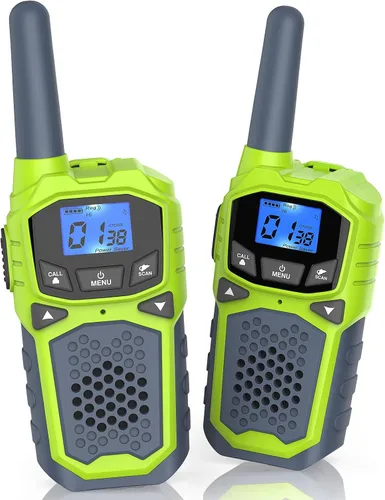 Walkie Talkies para niños, radio de 2 vías de largo alcance 22 canales VOX, regalo de cumpleaños, walkie talkie familiar para camping, senderismo,