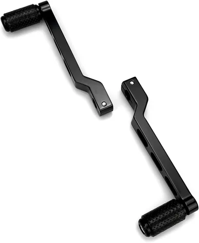 Miniatura 8 de Tablas de piso para Harley Davidson Touring Flt Black Defiance Floorboards Harley estribos Harley dedo del pie palancas de cambio estándar Flht