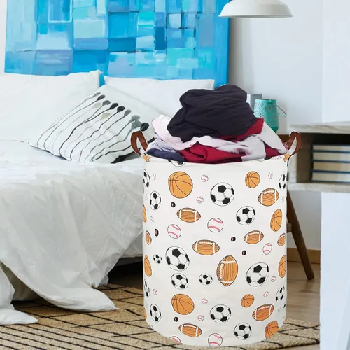 Miniatura 7 de Cesta de lavandería plegable para dormitorio, cesta de ropa impermeable para baño, bolsa grande de lavandería para dormitorio universitario