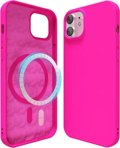 Miniatura 193 de oakxco Funda de silicona para iPhone 12 Pro Max, magnética, compatible con carga inalámbrica Magsafe, cubierta protectora de goma suave y delgada