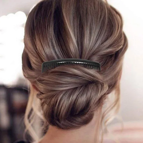 Miniatura 9 de SourceTon - Paquete de 6 peines franceses, peines laterales de plástico con 29 dientes, peines de clip para el cabello para accesorios de cabello