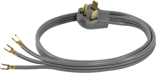 Miniatura 3 de Certified Appliance Accessories Cable de alimentación para electrodomésticos de 30 amperios, cable de secado de 3 puntas, 3 cables con conectores