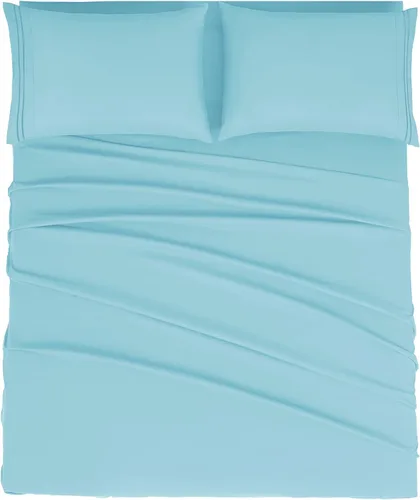 Miniatura 47 de Mejoroom Juego de sábanas de tamaño King – Sábanas y fundas de almohada de ropa de cama 1800 de lujo para hoteles – Sábana bajera con bolsillo