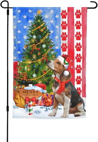 Miniatura 31 de Bandera Hello Spring de jardín de Bernese Mountain Dog de 12 x 18 pulgadas de doble cara vertical pequeña para decoración de exterior de vacaciones