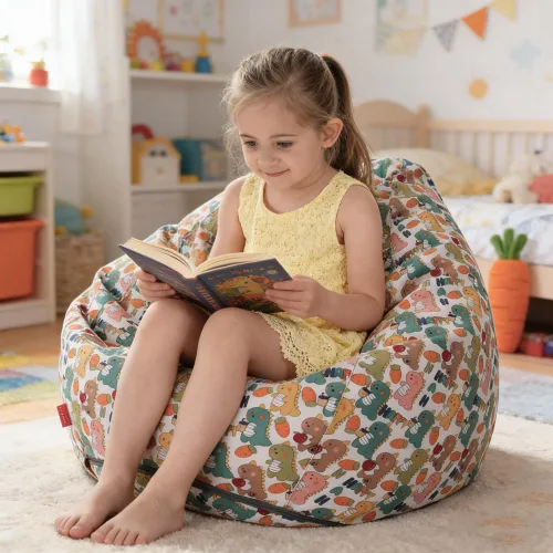 Miniatura 13 de YuppieLife Funda para puf de almacenamiento de animales para niños