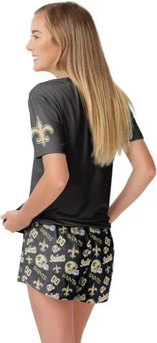 Miniatura 2 de FOCO Conjunto de pijama para mujer con logotipo del equipo de la NFL