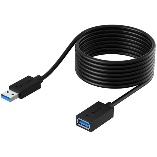 SABRENT Cable de extensión USB 3.0 22AWG - A-Macho a A-Hembra [Negro] 10 pies (CB-3010)