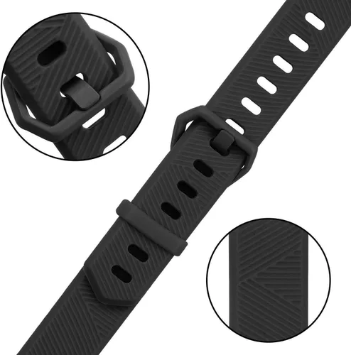 Miniatura 2 de Tobfit Pack 2 Sport Bands Compatible with Fitbit Alta Bands/Alta HR/Ace, Soft TPU Replacement Wristbands with Metal Secure Buckle for Women Men