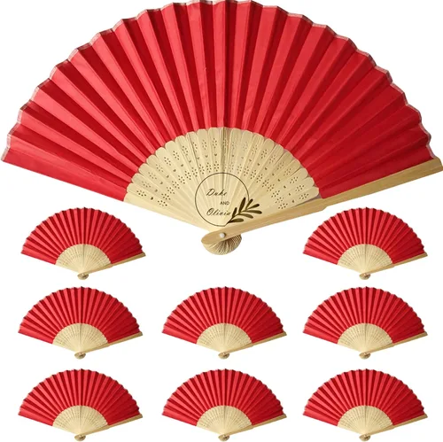 Miniatura 9 de Abanicos de seda personalizados a granel, ventiladores plegables personalizados para bodas, fiestas de dama de honor, suministros de fiesta
