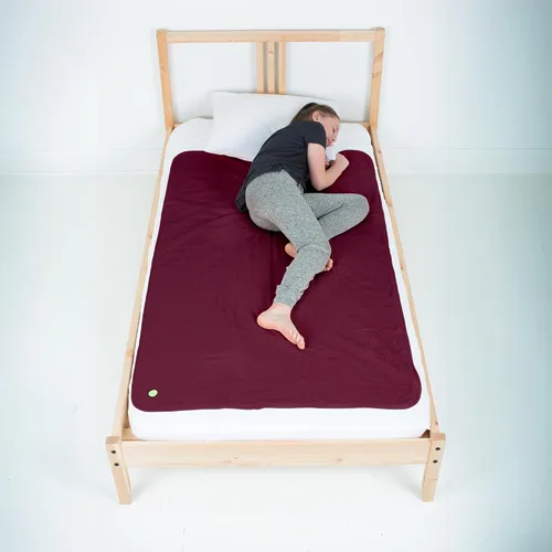 Miniatura 9 de PeapodMats Tapete de cama impermeable para enuresis e incontinencia, almohadilla inferior reutilizable. Colocación segura y transpirable. Lavable.