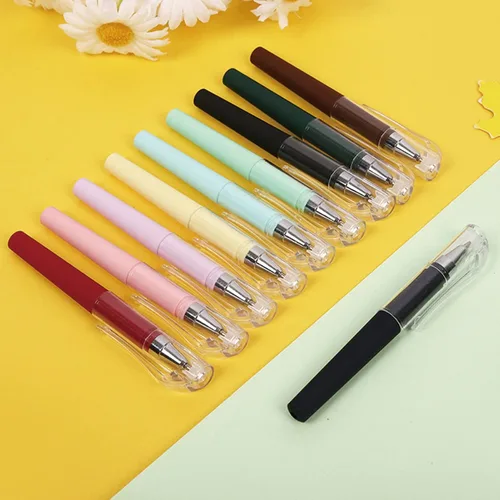 Miniatura 2 de MOZXIRZ 10 bolígrafos pequeños de tinta de gel, bolígrafos de tinta negra de 0.020 in, bolígrafo de punta fina, mini bolígrafos de escritura