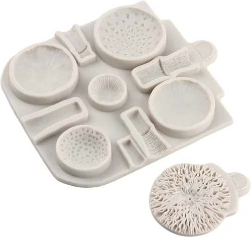 Miniatura 9 de Sijiangmold Moldes de silicona 3D para fondant de hongos, molde de chocolate para decoración de pasteles, chocolate, caramelo, polímero, arcilla