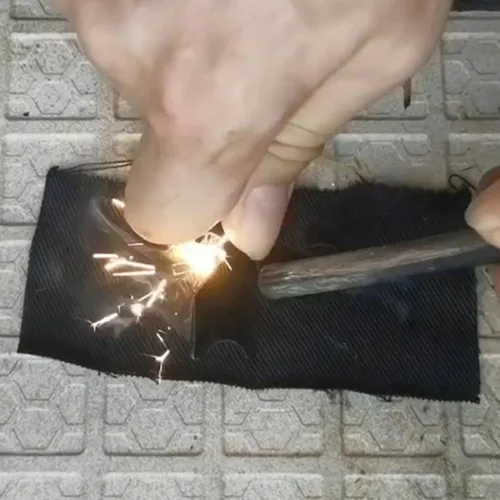 Miniatura 3 de Charcloth - Iniciador de fuego de emergencia para bushcraft, caza, camping, senderismo, pesca y otras actividades al aire libre (24)