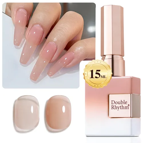 Miniatura 95 de Double Rhythm 15ml de esmalte de uñas en gel, color puro, mismo color, misma botella, esmalte de uñas de remoción para arte de manicura en salón