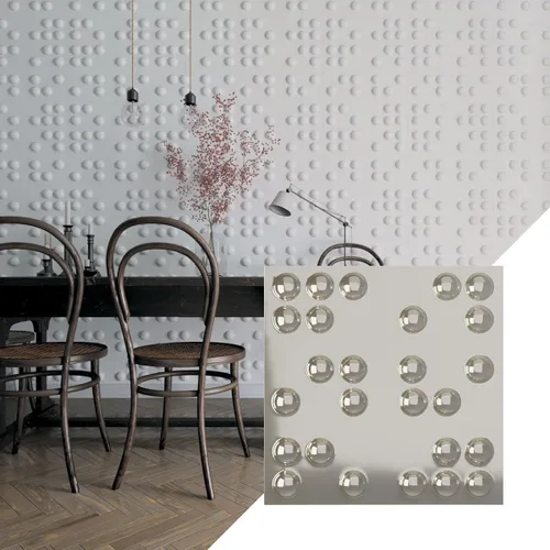 Miniatura 29 de Ekena Millwork WP20X20EMWH 19 5/8 pulgadas de ancho x 19 5/8 pulgadas de alto Emery EnduraWall Decorativo 3D Panel de pared cubre 2.67 pies cuadrados