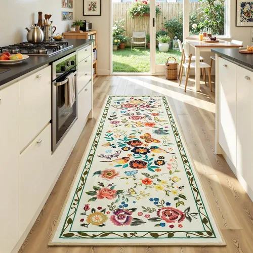 Miniatura 53 de Rugflix Alfombras de área de 8 x 10 pies para sala de estar, alfombra grande lavable, resistente a las manchas, pelo bajo, alfombra oscura moderna