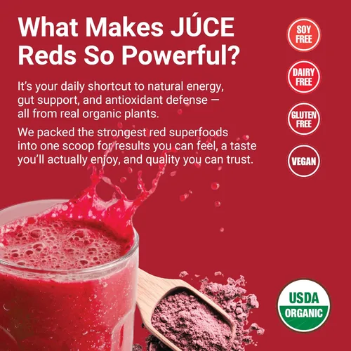 Miniatura 4 de Terra Kai Organics JUCE Greens – Mezcla para bebida superalimento - Impulsa la inmunidad y la desintoxicación con USDA vegetales verdes orgánicos