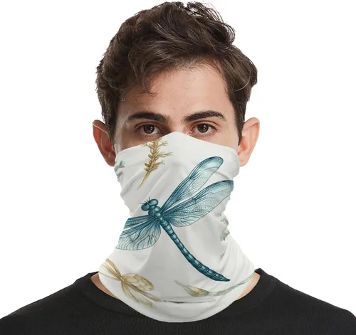 Miniatura 3 de UPF 50+ Sun Protection Neck Gaiter Elastic Bandana Outdoor Breathable Face Mask Dragonfly Cooling Face Cover Scarf Balaclava Fishing Mask Headband