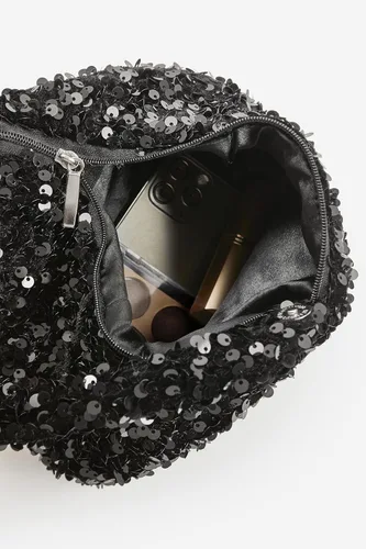 Miniatura 3 de BABEYOND Bolsos de noche para mujer, estilo vintage, con lentejuelas, con purpurina, triángulo, para fiesta de los años 20, baile de graduación, boda