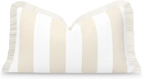 Miniatura 9 de Hofdeco Premium Coastal Patio - Funda de almohada lumbar para interiores y exteriores, 12 x 20 pulgadas, repelente al agua para patio trasero, sofá