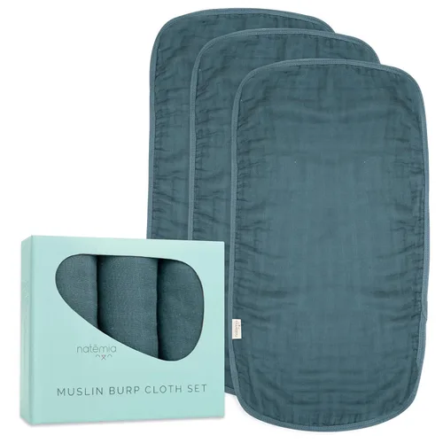 Natemia Paños de muselina ultra suaves para eructos, grandes, súper absorbentes, para recién nacidos, lavables a máquina para babas y desordenes,