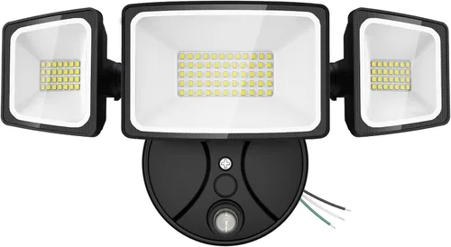Miniatura 10 de Onforu 70W Luz de inundación LED del atardecer al amanecer, 7000LM Iluminación exterior de seguridad blanca, Luminaria IP65 impermeable al aire