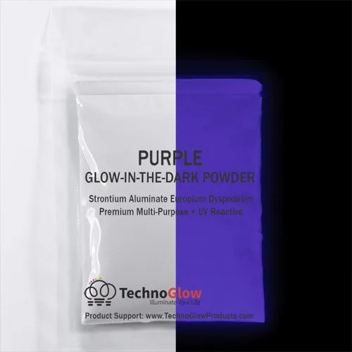 Miniatura 18 de Polvo reactivo que brilla en la oscuridad y a los rayos UV, multiusos, serie PRO (naranja fluorescente a oro, 1 onza (0.99 oz))
